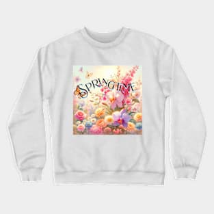 floral Crewneck Sweatshirt